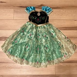 Frozen | Princess Anna’s Green Short Sleeve Dress Girls Costume Size 3-4
